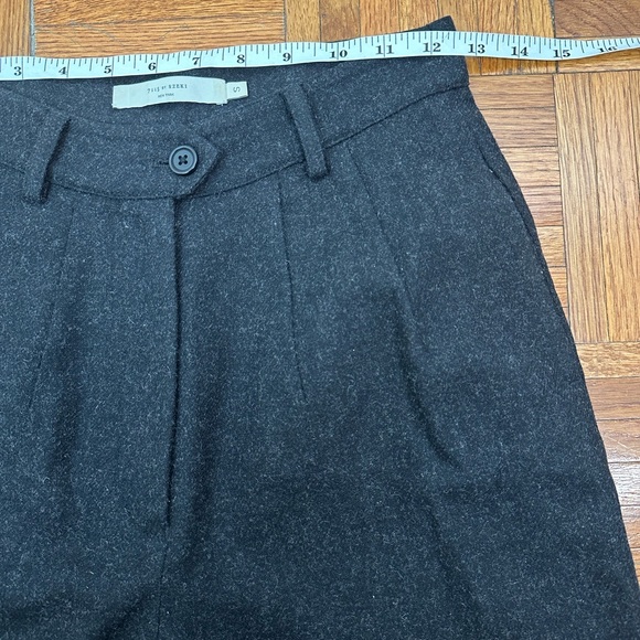 7115 by Szeki Charcoal Wool Cropped Trouser Size Small - Picture 9 of 14